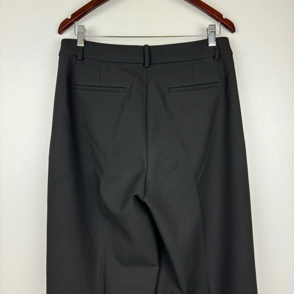 J. Crew Wide Leg Trousers Four Season Stretch Black Size 10 NWOT - Picture 6 of 9